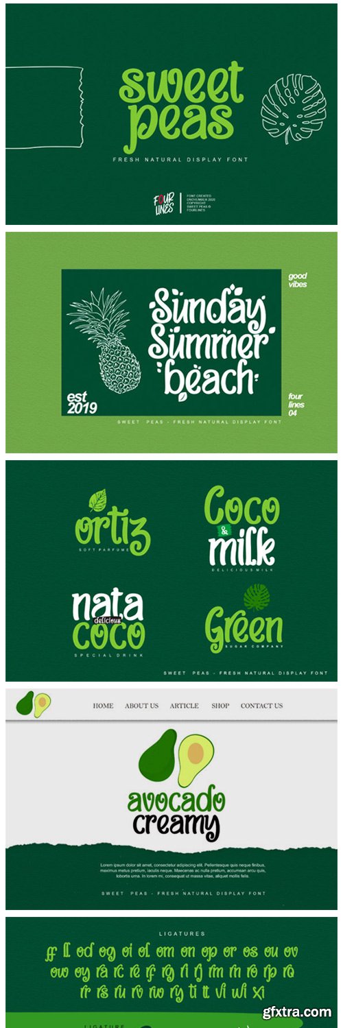 Sweet Peas Font