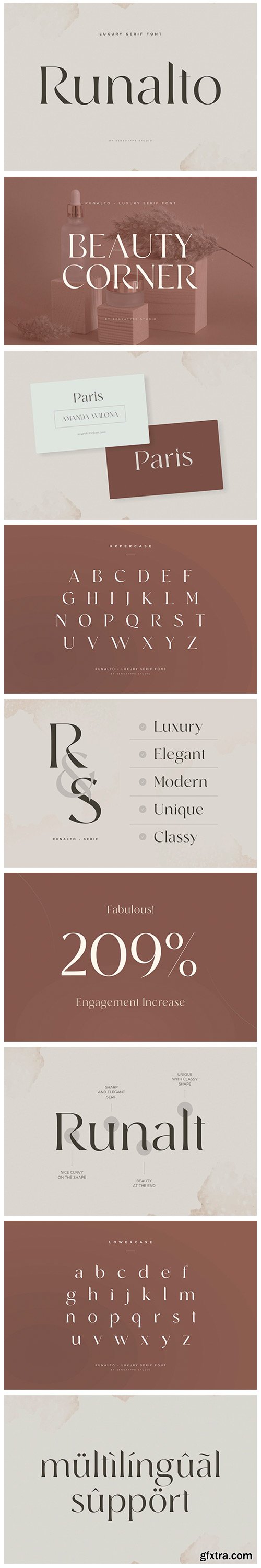 CM - Runalto - Luxury Serif Font 5665121