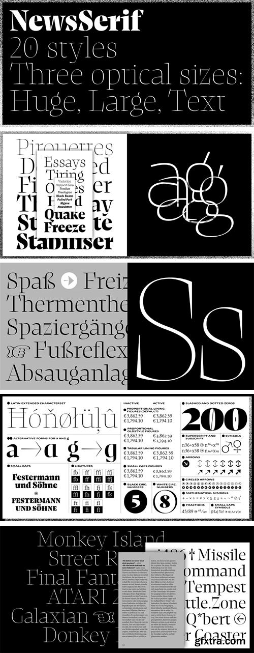 NewsSerif Font Family