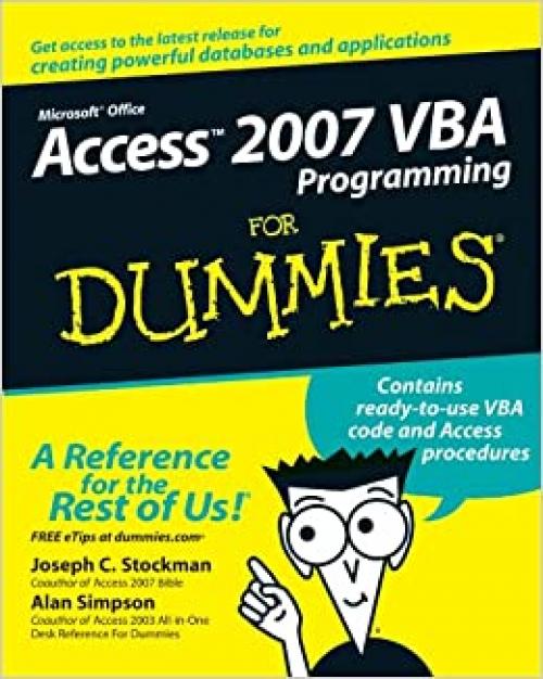  Access 2007 VBA Programming For Dummies 