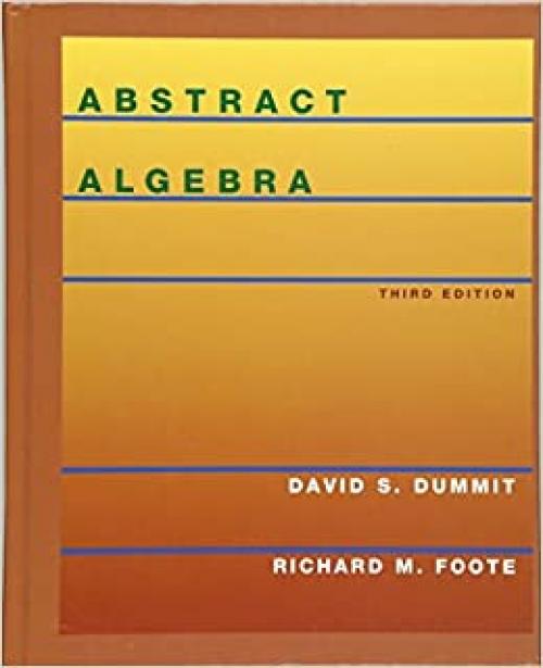  Abstract Algebra, 3rd Edition 