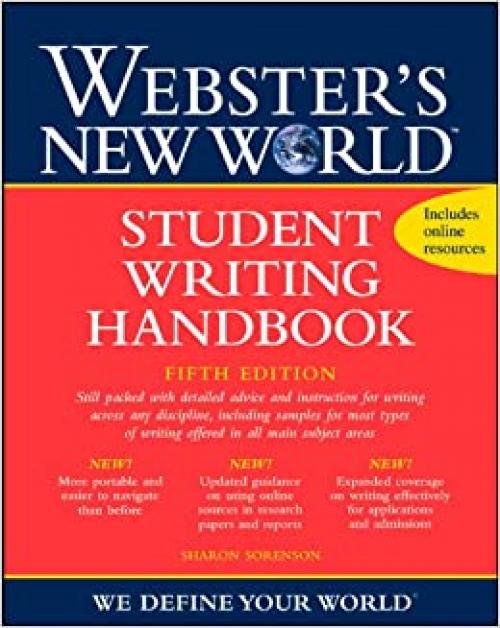  Webster's New World Student Writing Handbook, Fifth Edition 