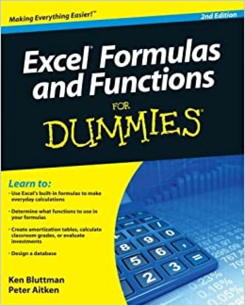  Excel Formulas And Functions for Dummies 