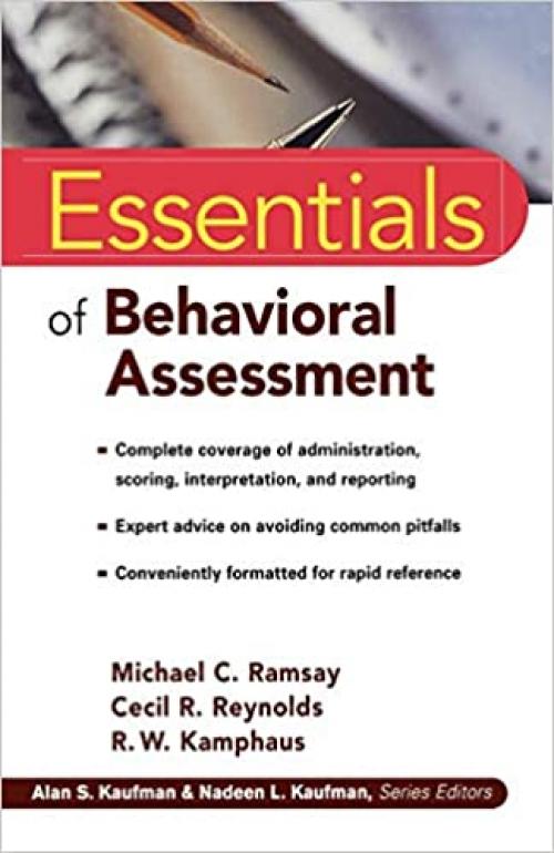  Essentials of Behavioral Assessment 