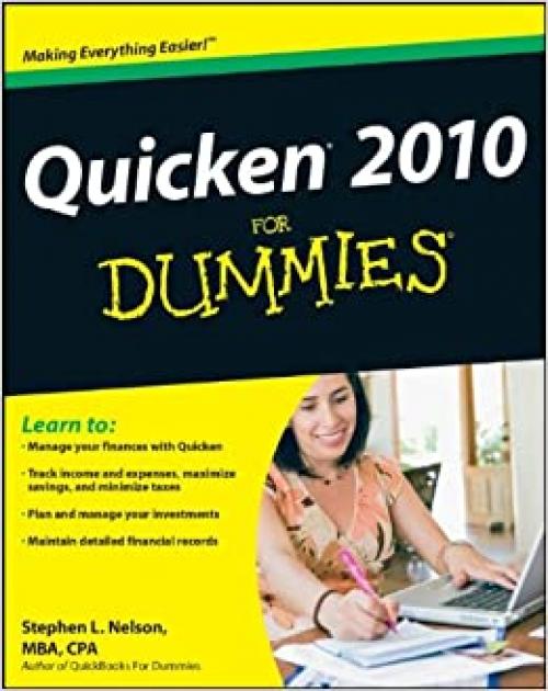  Quicken 2010 For Dummies 