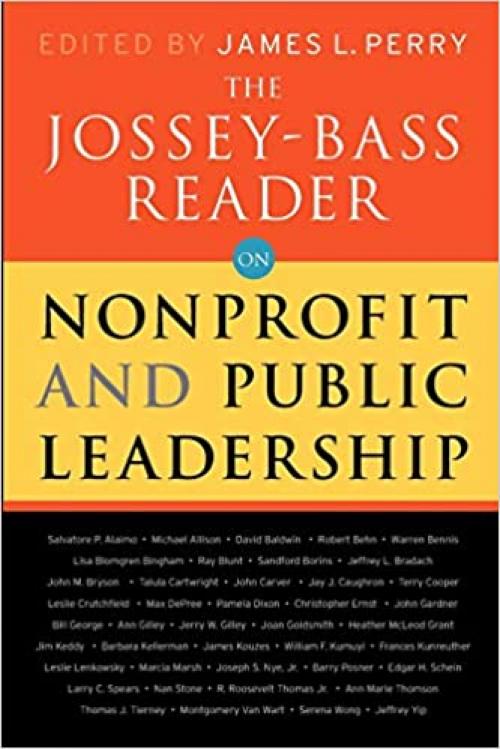  The Jossey-Bass Reader on Nonprofit and Public Leadership 