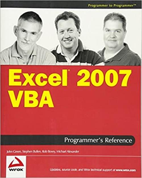  Excel 2007 VBA Programmer's Reference 