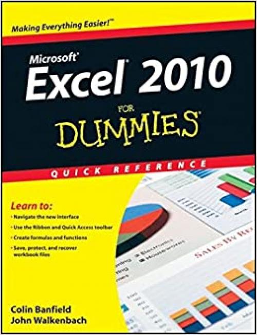  Excel 2010 For Dummies Quick Reference 