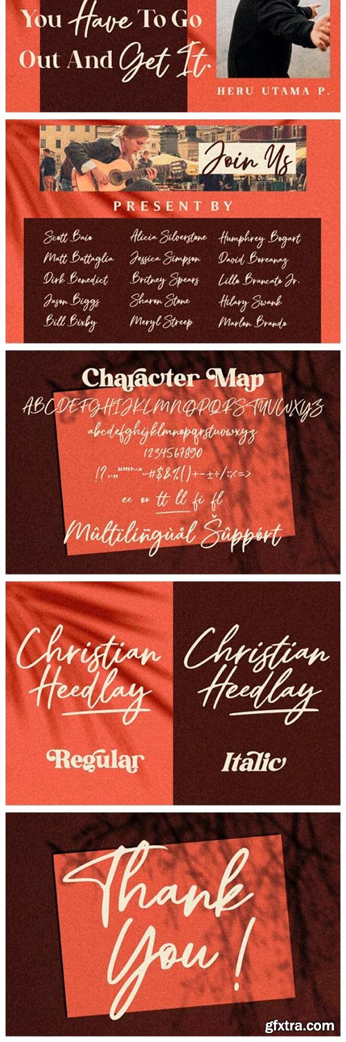 Christian Heedlay Font