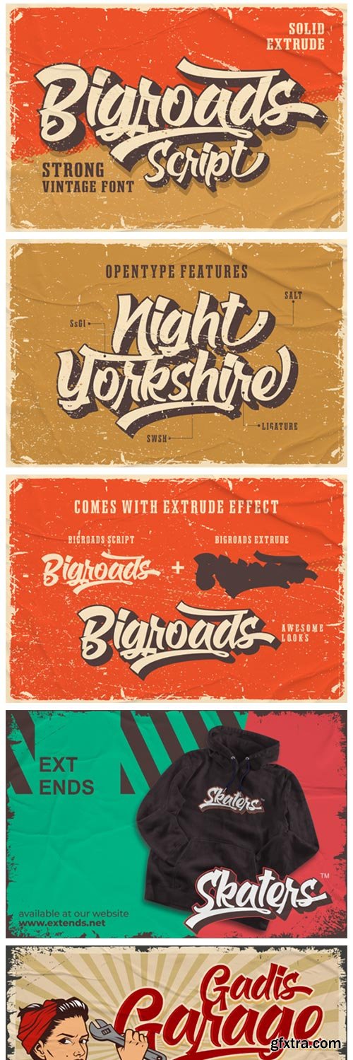 Bigroads Script Font