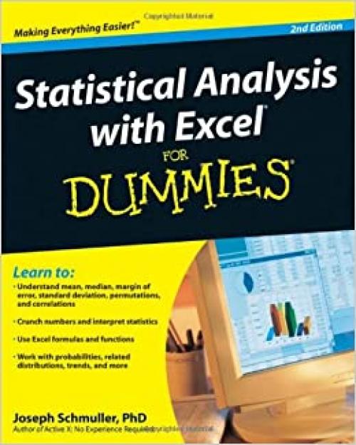  Statistical Analysis with Excel For Dummies 