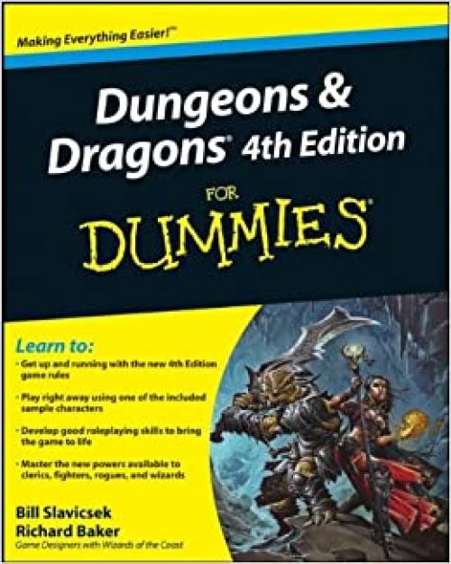  Dungeons and Dragons 4th Edition For Dummies 