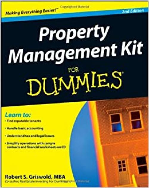  Property Management Kit For Dummies (Book & CD) 