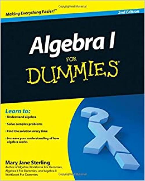  Algebra I For Dummies 