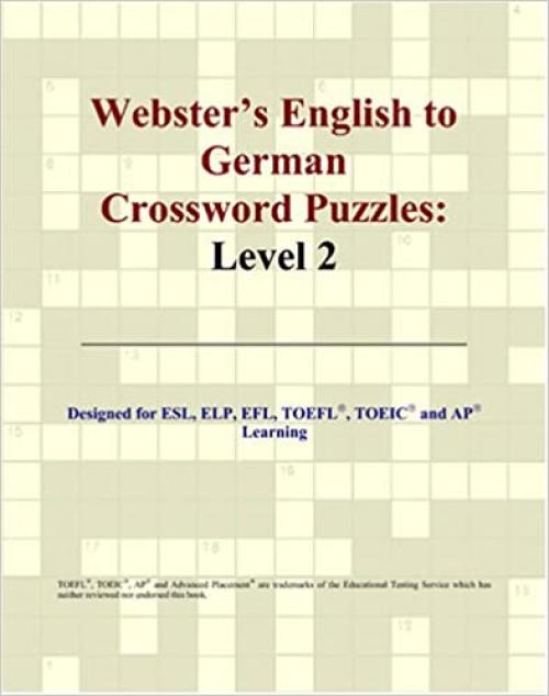  Webster's English to German Crossword Puzzles: Level 2 