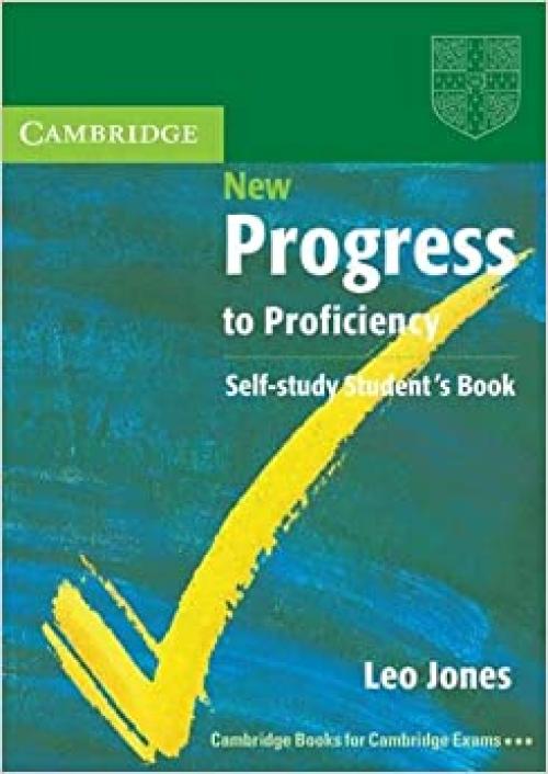  New Progress to Proficiency Self-Study Student's Book (Cambridge Books for Cambridge Exams) 