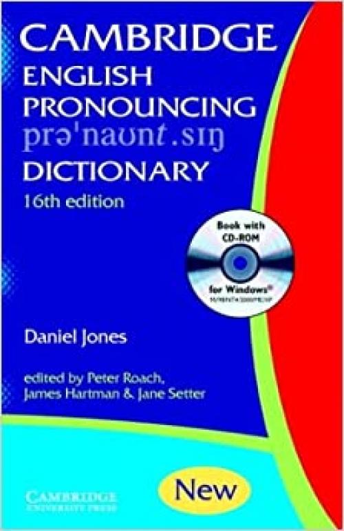  English Pronouncing Dictionary with CD-ROM 