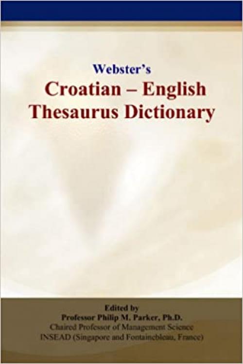  Webster’s Croatian - English Thesaurus Dictionary 