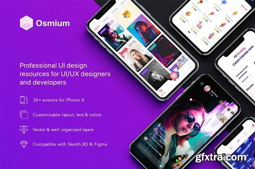 Osmium mobile UI Kit