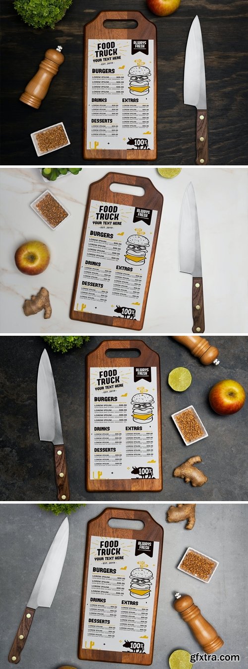 Restaurant Menu Mockup