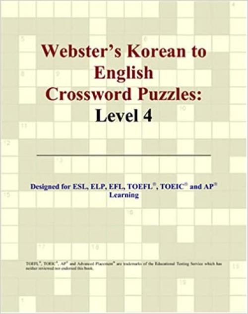  Webster's Korean to English Crossword Puzzles: Level 4 