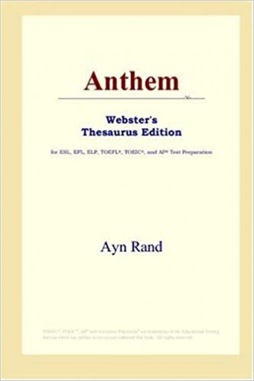  Anthem (Webster's Thesaurus Edition) 