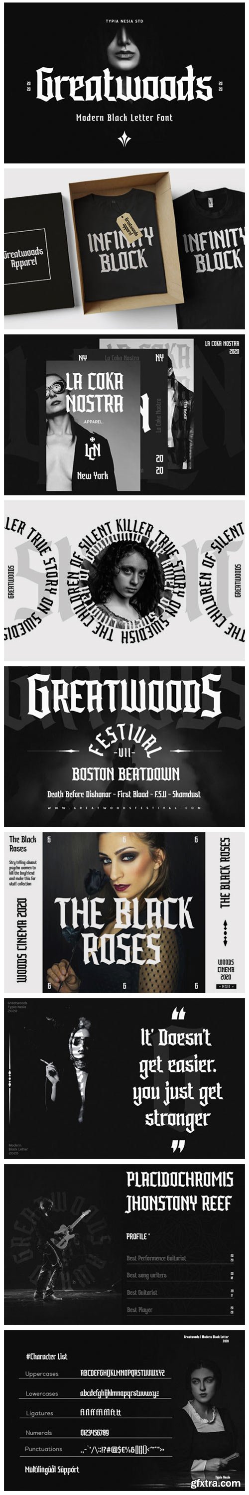 Greatwoods Font