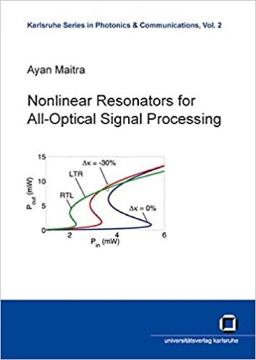  Nonlinear Resonators for All-Optical Signal Processing 