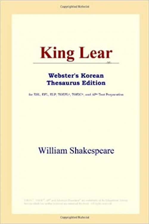  King Lear (Webster's Korean Thesaurus Edition) 