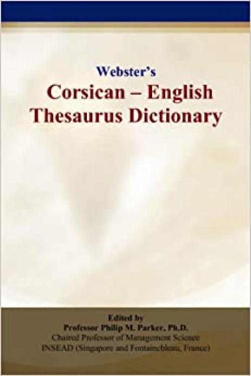  Webster’s Corsican - English Thesaurus Dictionary 