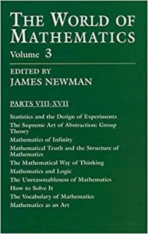  The World of Mathematics, Vol. 3 (Dover Books on Mathematics) 