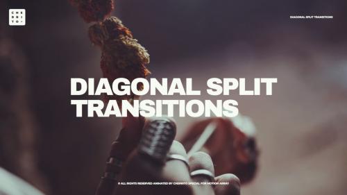 MotionArray - Diagonal Split Transitions - 879696