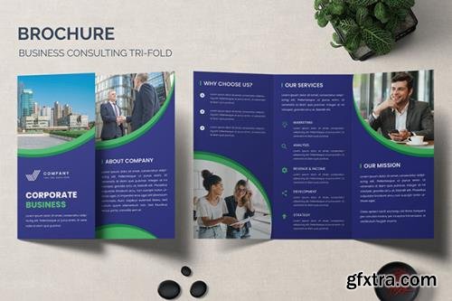 Corporate Business Tri-Fold Brochure Template