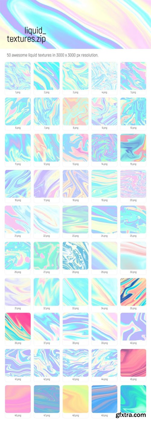 50 Awesome Liquid Textures Pack