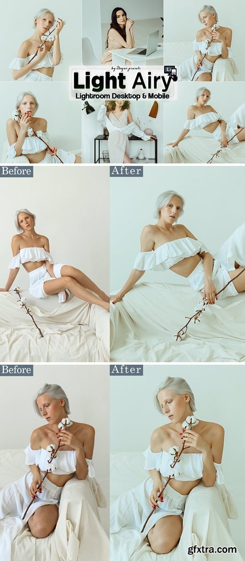 light Airy Lightroom Presets Mobile & Desktop