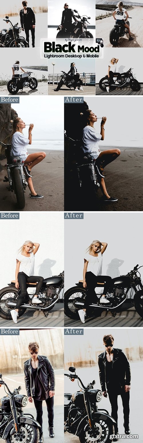 Black Mood Lightroom Presets Mobile & Desktop