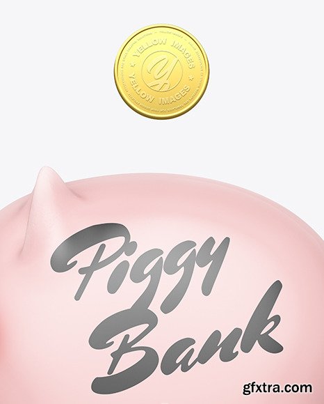 Piggy bank Mockup - Side View 71184