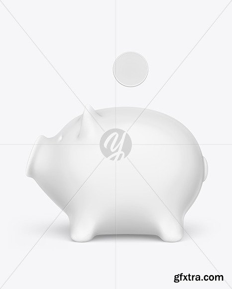 Piggy bank Mockup - Side View 71184