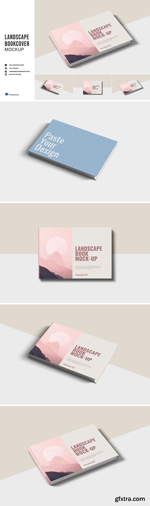 Landscape Bookcover Mockups