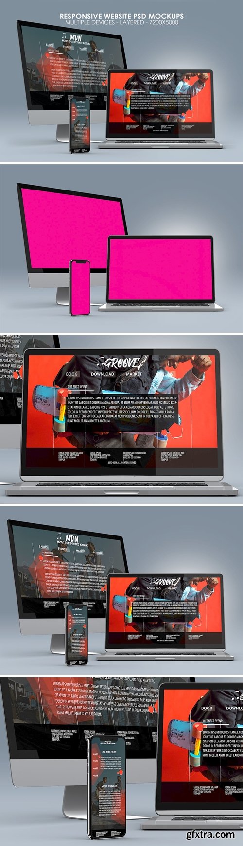 Responsive Website PSD Mock-ups