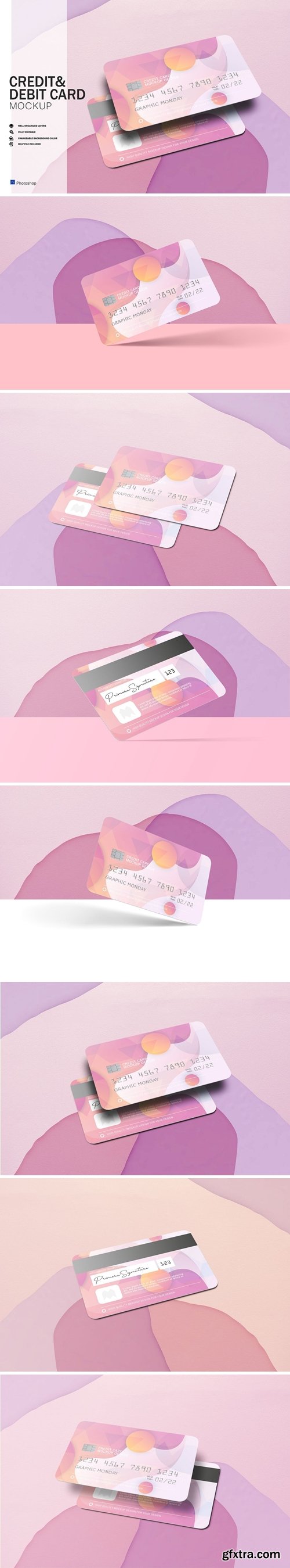 Credit & Debit Card Mockups