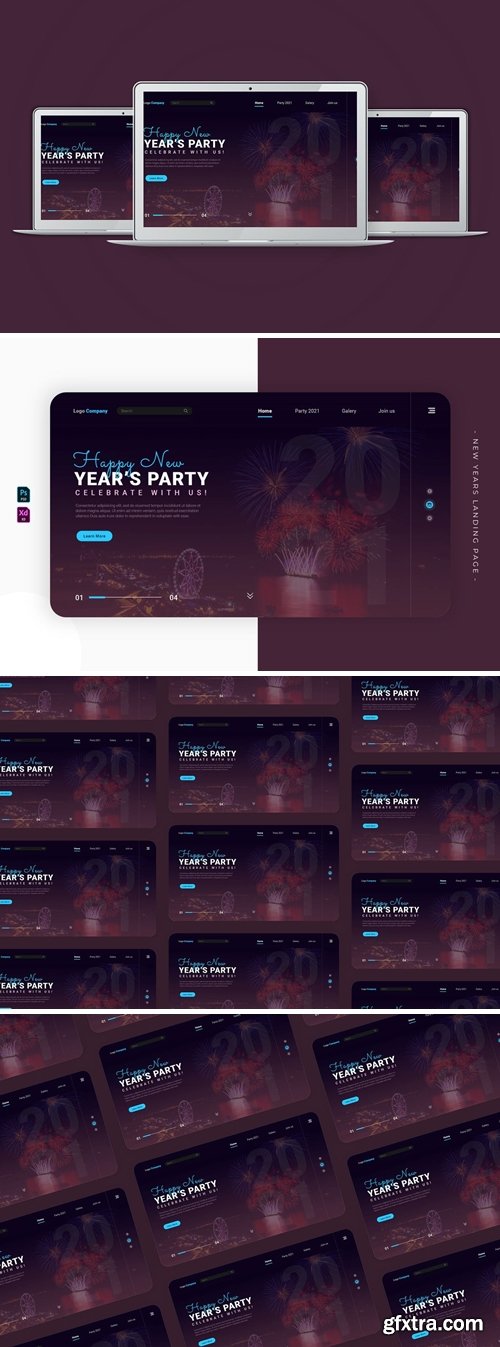 New Years Fireworkiys | Landing Page