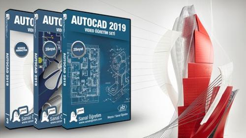 Udemy - AutoCAD 2019 Eğitim Seti 2 Boyut, 3 Boyut, Render, Animasyon