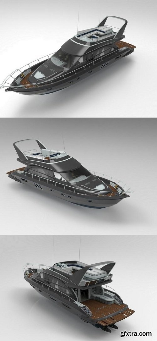 Luxury Yacht 3D Model