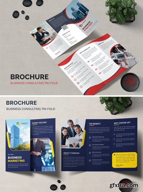 Trifold brochure business template