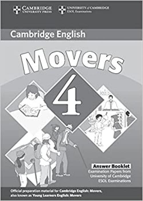  Cambridge Young Learners English Tests Movers 4 Answer Booklet: Examination Papers from the University of Cambridge ESOL Examinations 