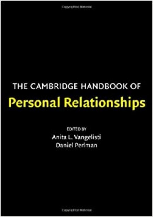  The Cambridge Handbook of Personal Relationships (Cambridge Handbooks in Psychology) 