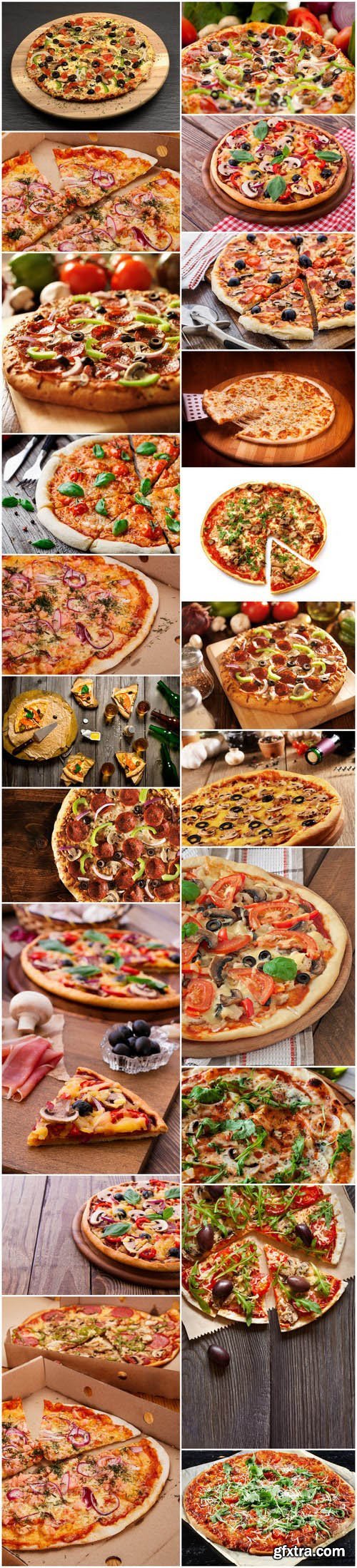 Tasty Pizza - Italian Food, Set of 21xUHQ JPEG Professional Stock Images