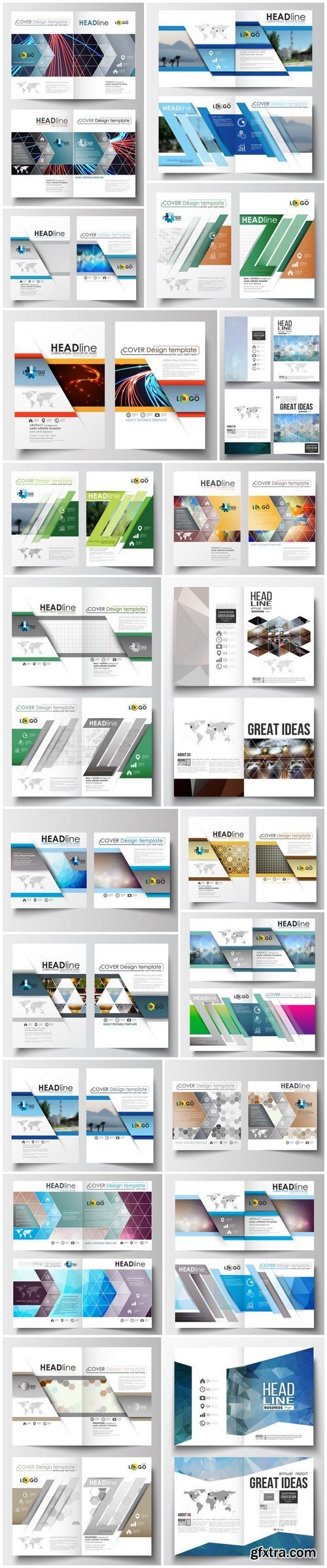 Cover design template, magazine, flyer, booklet or annual report 4 - 20xEPS Vector Stock