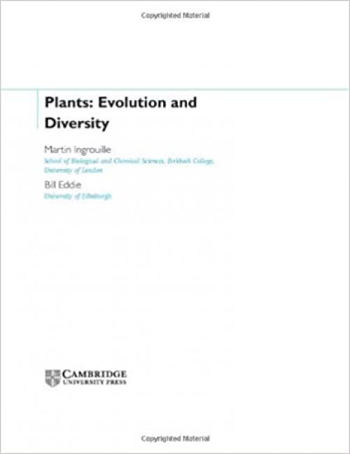  Plants: Evolution And Diversity 